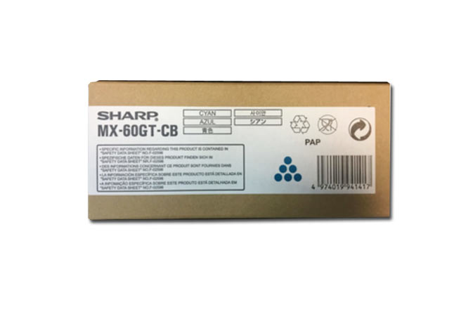 Тонер-картридж голубой Sharp Sphinx/Phoenix/Griffin, 12К (О)MX60GTCB/MX61GTCB