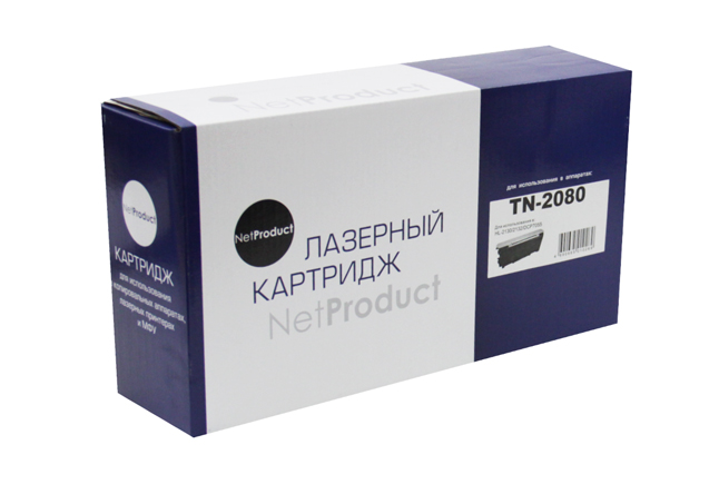 Тонер-картридж NetProduct (N-TN-2080) для BrotherHL-2130/DCP-7055, 0,7K