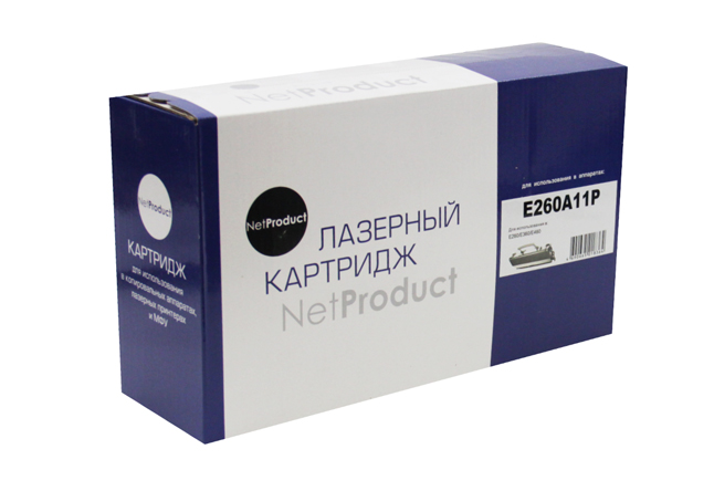 Тонер-картридж NetProduct (N-E260A11P) для LexmarkE260/E360/E460, 3,5K