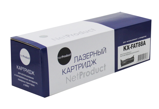 Тонер-картридж NetProduct (N-KX-FAT88A) для PanasonicKX-FL401/402/403/FLC411/412/413, 2K