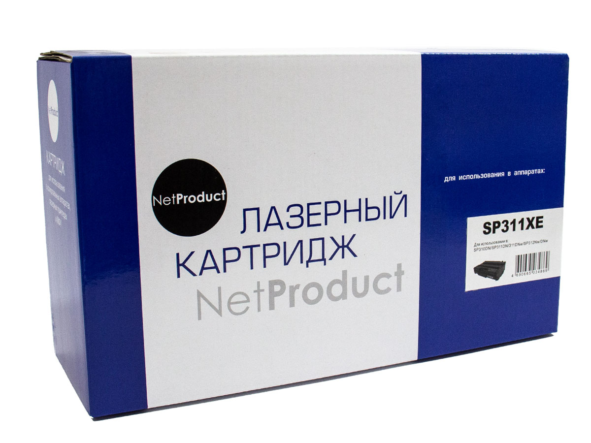 Картридж NetProduct (N-SP311XE) для Ricoh AficioSP310DN/SP311DN/311DNw/SP312Nw/DNw, 6,4K