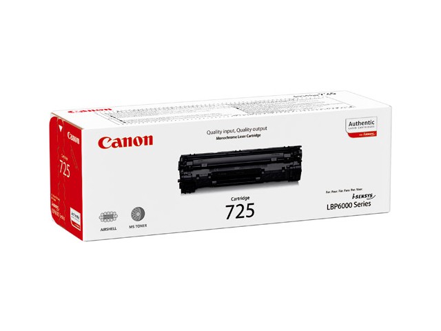 Картридж 725 для Canon i-Sensys LBP-6000/6000B/MF3010,1,6К (O) 3484B005/3484B002