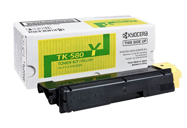 Картридж TK-580Y Kyocera FS-C5150DN, 2,8К (O) жёлтый1T02KTANL0