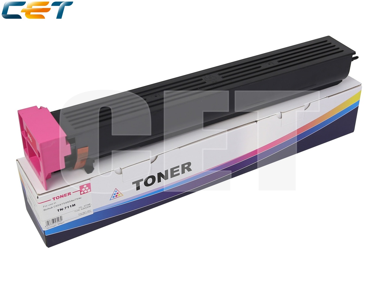 Тонер-картридж (NF7) TN-711M для KONICA MINOLTA BizhubC654/754 (CET) Magenta, 535г, 31500 стр., CET7298