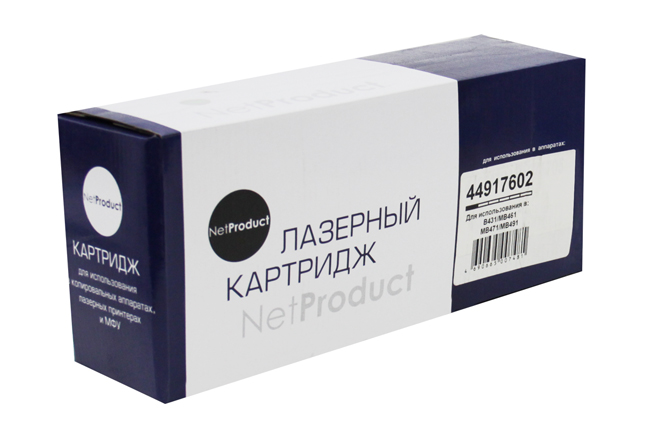 Тонер-картридж NetProduct (N-44917602) для OKIB431/MB491/MB461/MB471, 12K