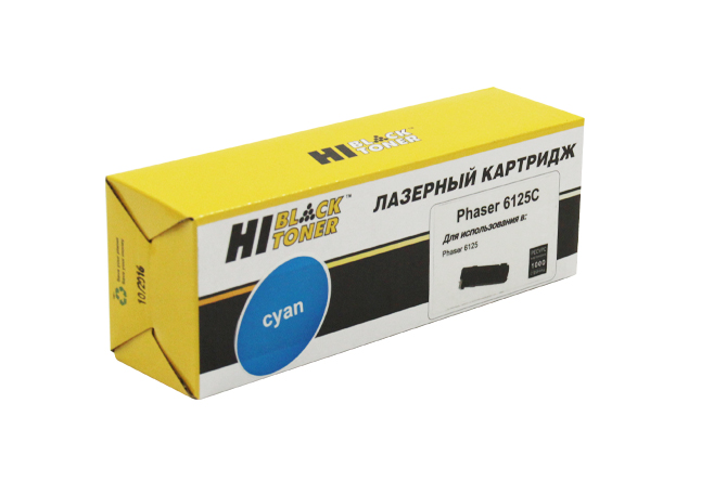 Тонер-картридж Hi-Black (HB-106R01335/106R01331) для XeroxPhaser 6125, Восстанов., C, 1K