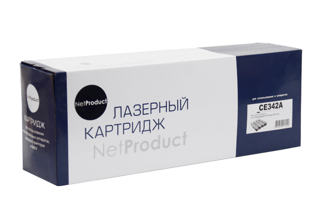 Картридж NetProduct (N-CE342A) для HP CLJ Enterprise MFPM775dn/775f/775z, № 651A, Y, 16K