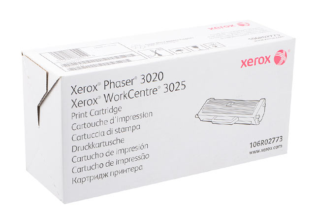 Тонер-картридж Xerox Phaser 3020/WC 3025 (106R02773), Bk,1,5K, (О)