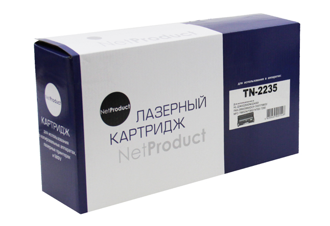 Тонер-картридж NetProduct (N-TN-2235) для BrotherHL-2240R/2250/2270/MFC7360, 1,2K