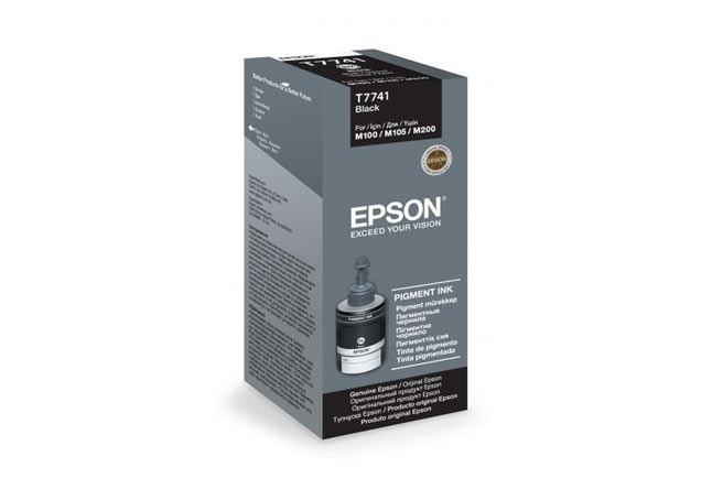 Чернила Epson M100/105/200/205 (O) C13T77414A, black,140ml (Повреждённая упаковка)