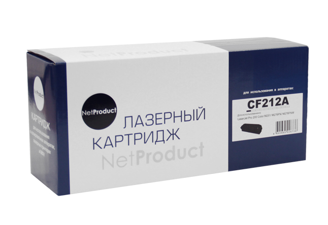 Картридж NetProduct (N-CF212A) для HP CLJ Pro 200M251/MFPM276, №131A, Y, 1,8K