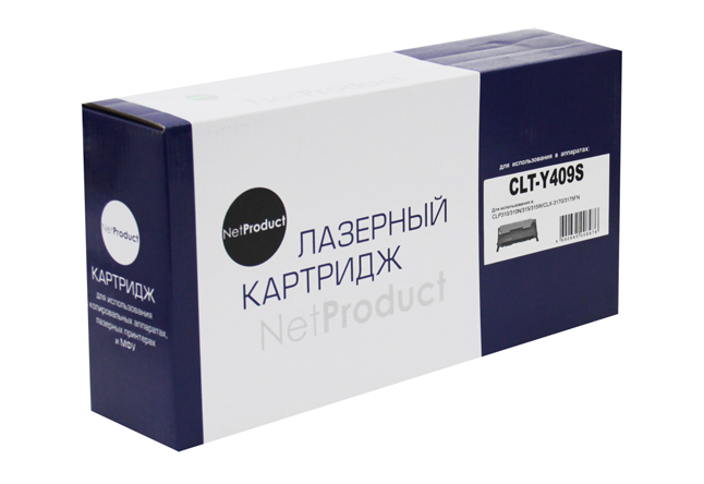 Тонер-картридж NetProduct (N-CLT-Y409S) для SamsungCLP-310/315/CLX-3170fn/3175, Y, 1K