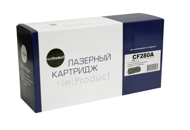 Картридж NetProduct (N-CF280A) для HP LJ Pro 400 M401/Pro400 MFP M425, 2,7K