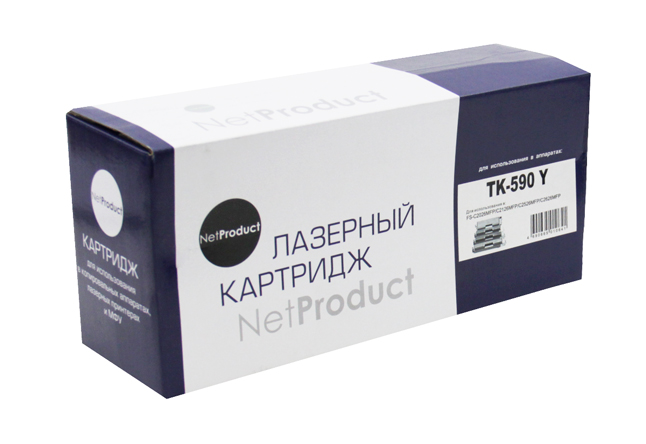 Тонер-картридж NetProduct (N-TK-590Y) для KyoceraFS-C5250DN/C2626MFP, Y, 5K