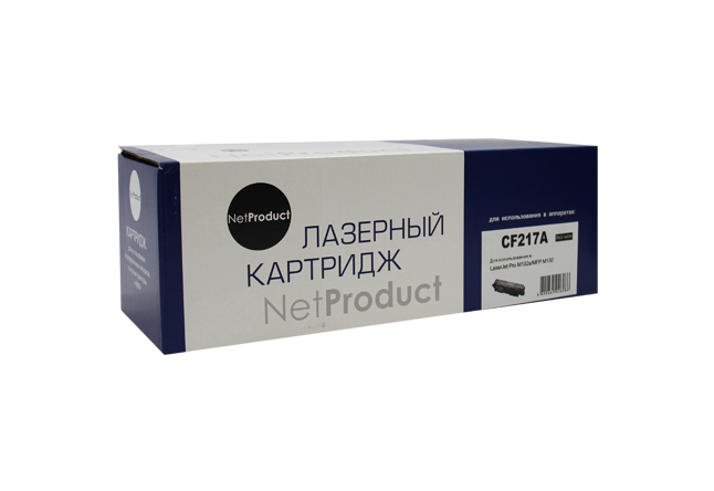 Тонер-картридж NetProduct (N-CF217A) для HP LJ ProM102a/MFP M130, 1,6K (без чипа)