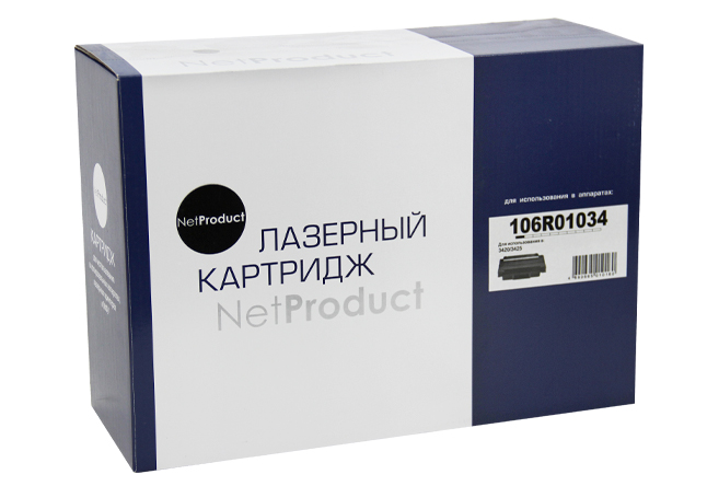 Картридж NetProduct (N-106R01034) для Xerox Phaser3420/3425, 10K