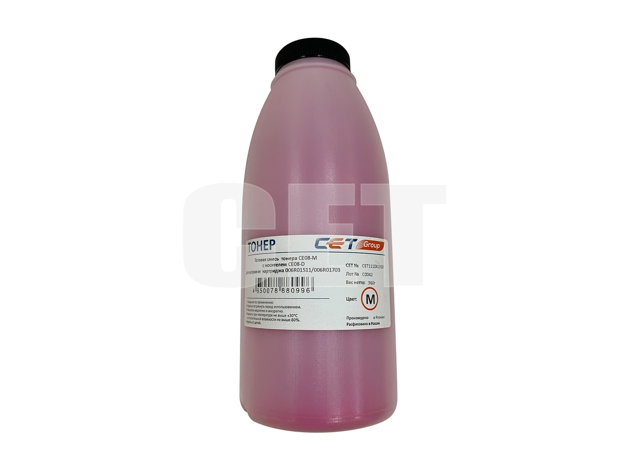 Тонер CE08-M(CPT)+носитель CE08-D для XEROX AltaLinkC8045/8030/8035, WorkCentre 7830 (Japan) Magenta, 360г/бут,CET111041360