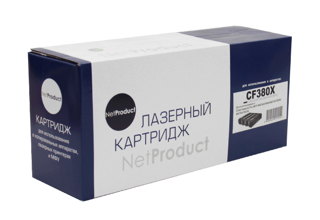 Картридж NetProduct (N-CF380X) для HP CLJ Pro MFPM476dn/dw/nw, №312X, Bk, 4,4K