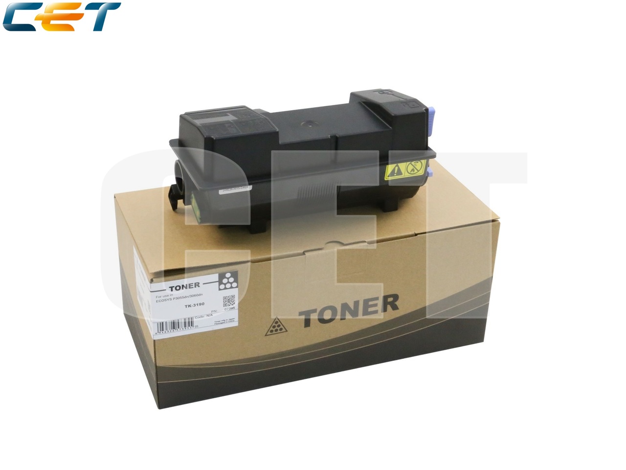 Тонер-картридж (PK9/PK10) TK-3190 для KYOCERA ECOSYSP3055dn (CET), 680г, 25000 стр., CET7395