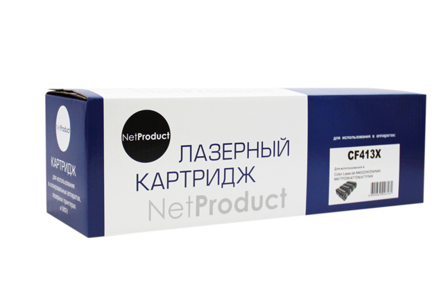 Картридж NetProduct (N-CF413X) для HP CLJM452DW/DN/NW/M477FDW/477DN/477FNW, M, 5K