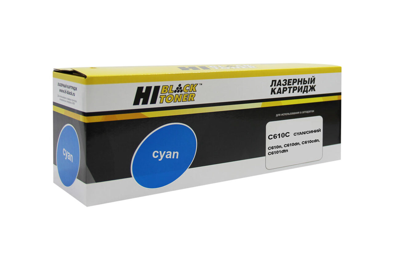 Тонер-картридж Hi-Black (HB-44315323/44315307) для OKIC610, C, 6K