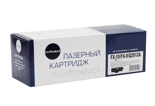 Картридж NetProduct (N-FX-10/9/Q2612A) для Canon i-SensysMF4018/4120/4140/4150/4270, 2K