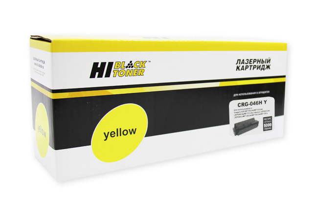 Картридж Hi-Black (HB-№046H Y) для CanonLBP-653/654/MF732/734/735, Y, 5K