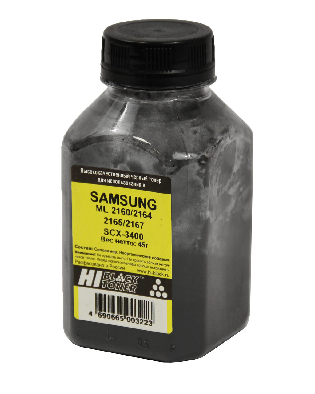 Тонер Hi-Black для SamsungML-2160/2164/2165/2167/SCX-3400, Bk, 45 г, банка